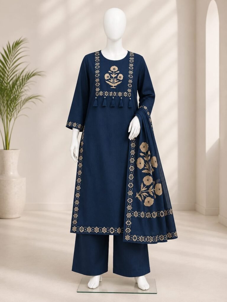 Cotton Kurta Straight Pant With Dupatta