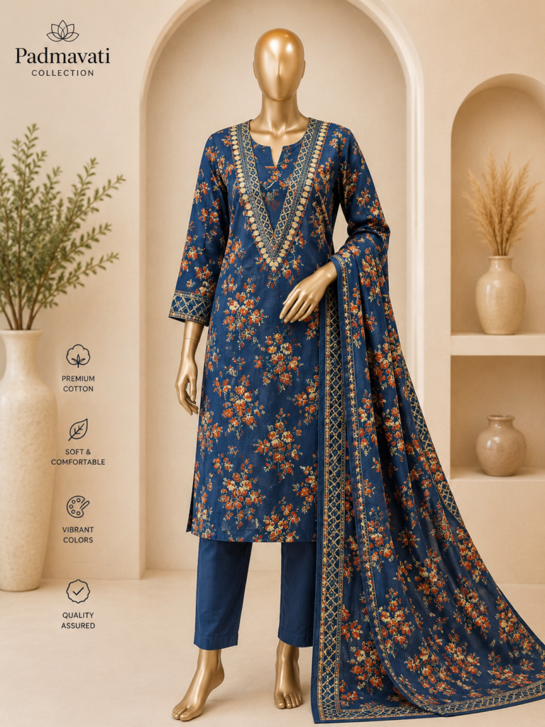 Cotton Printed Suit