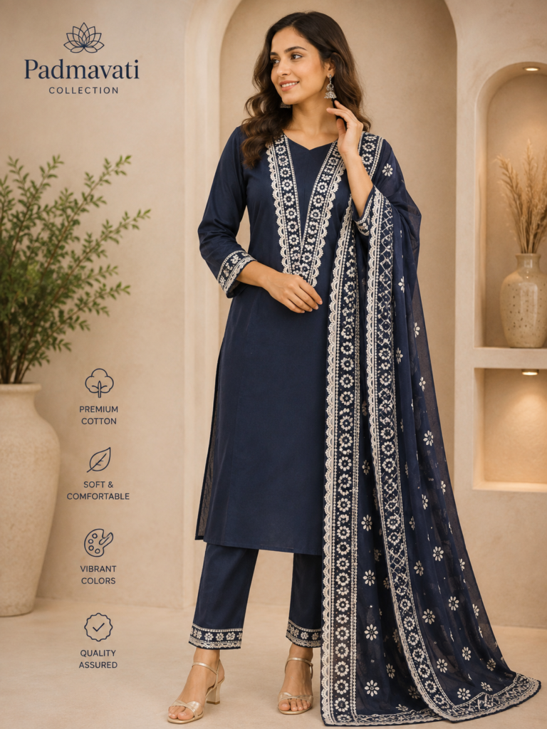 Cotton Printed Embroidery